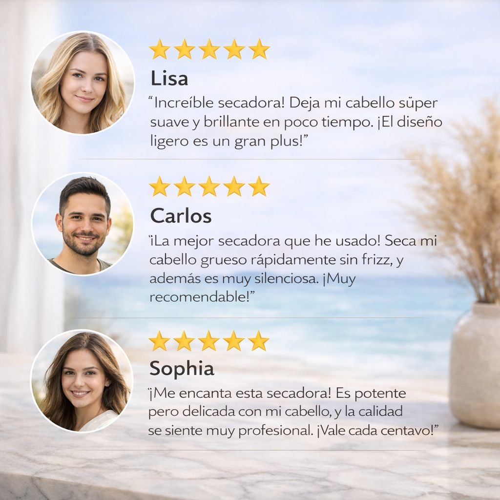 Secadora Para Cabello De Alto Poder