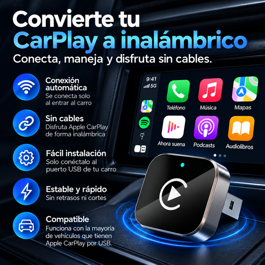 Adaptador Inalámbrico Carplay - USB